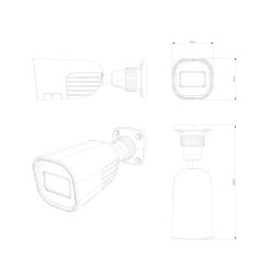 IP-відеокамера 5 Мп Provision-ISR BMH-THERMAL-7-V2 теплова (7 мм) + оптична (8 мм) для системи відеонагляду