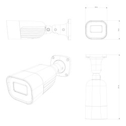 IP-відеокамера 5 Мп Provision-ISR BLH-THERMAL-19 теплова (19 мм) + оптична (12 мм) для системи відеонагляду