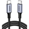 Дата кабель USB-C to USB-C 1.0m US316 100W 5A Alum. (Black) Ugreen (70427)