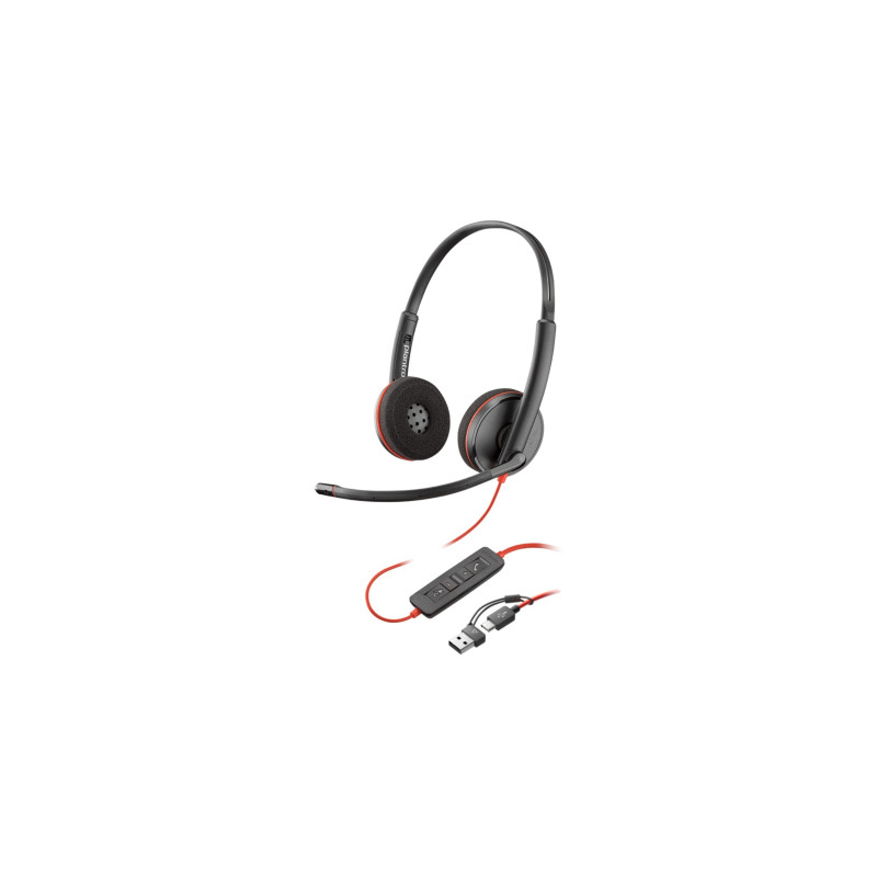 Навушники Poly Blackwire 3220 USB-A/C (8X228AA)