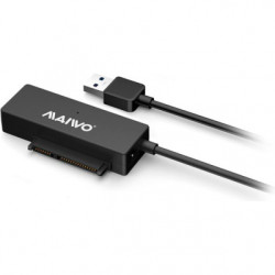 Адаптер Maiwo USB 3.0 to HDD SATA 2,5"/3,5"/5,25"/SSD, PA 2V/2A black (K10435A)