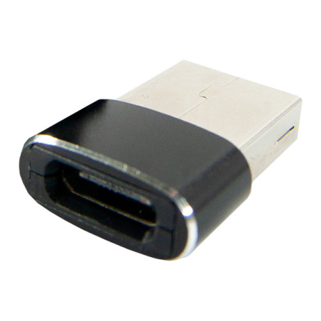 Перехідник Type-C (male) to USB (female) black Dengos (ADP-021)