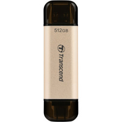 USB флеш накопичувач Transcend 512GB JetFlash 930C Gold-Black USB 3.2/Type-C (TS512GJF930C)