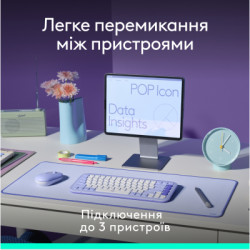 Комплект Logitech POP Icon Combo Bluetooth UA Off-White (920-013141)