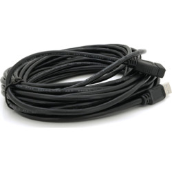 Дата кабель USB 2.0 AM/AF 10.0m ferrite black Voltronic (YT-AM/AF-10BL)