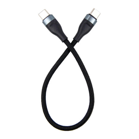 Дата кабель USB-C to USB-C 0.25m black Dengos (NTK-TC-TC-SHRT-BLACK)