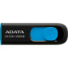 USB флеш накопичувач ADATA 256GB UV128 Black/Blue USB 3.2 (AUV128-256G-RBE)