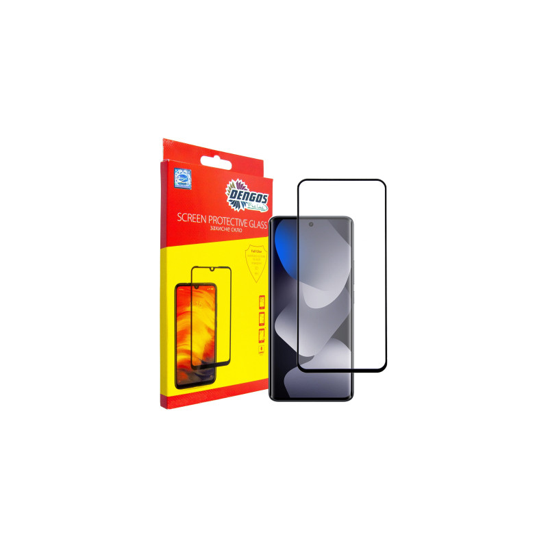 Скло захисне Dengos Full Glue Xiaomi Redmi Note 15 5G Black (TGFG-426)