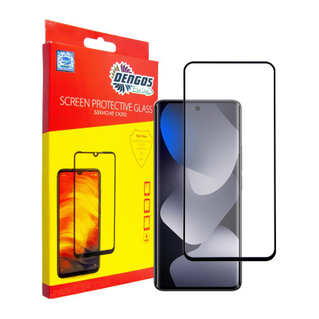 Скло захисне Dengos Full Glue Xiaomi Redmi Note 15 5G Black (TGFG-426)