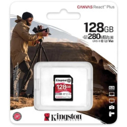 Карта пам'яті Kingston 128GB SDXC class 10 UHS-II U3 Canvas React Plus (SDR2V6/128GB)