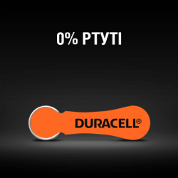 Батарейка Duracell для слухових апаратів розмір 13, 6 шт. в упаковці (5004322)