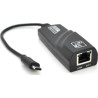Перехідник USB-C to RJ45 1000Mbps black Voltronic (Type-C- Rj-45.G/25849)