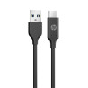 Дата кабель USB 3.0 AM to USB-C 2.0m 3A braided HP (HP_DHC-TC101-2M)
