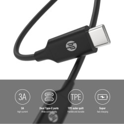 Дата кабель USB-C to USB-C 1.0m USB 3.1 PD 3A 60W HP (HP_DHC-TC107-1M)