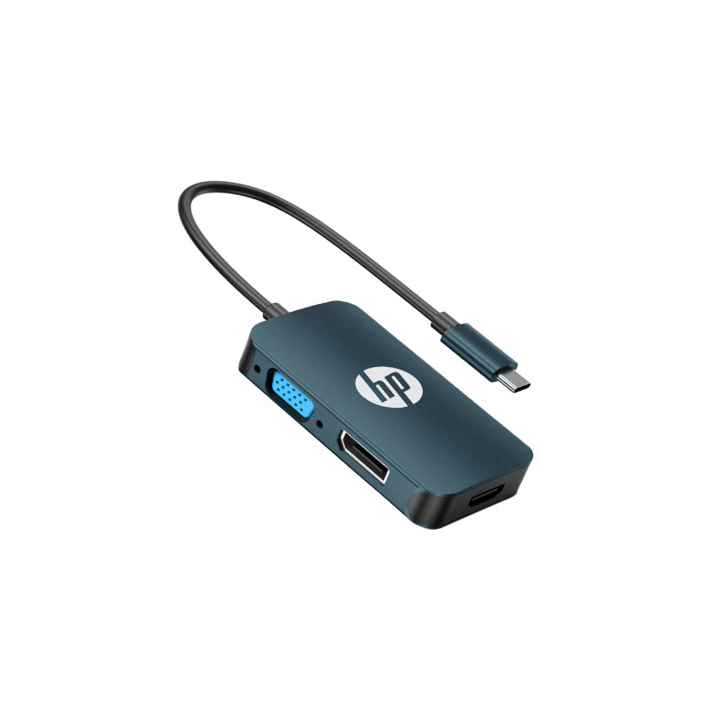 Перехідник USB-C to HDMI + VGA + DP HP (HP_DHC-CT200)