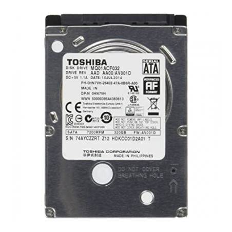 Жорсткий диск для ноутбука 2.5" 320GB Toshiba (MQ01ACF032)