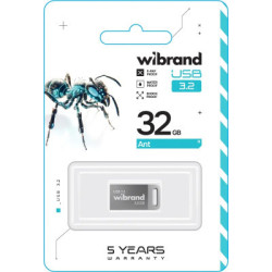 USB флеш накопичувач Wibrand 32GB Ant Silver USB 3.2 Gen 1 (USB 3.0) (WI3.2/AN32M4S)