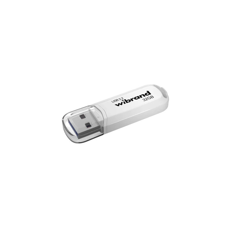 USB флеш накопичувач Wibrand 32GB Marten White USB 3.2 Gen 1 (USB 3.0) (WI3.2/MA32P10W)