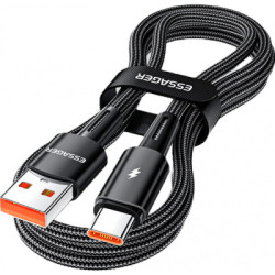 Дата кабель USB 2.0 AM to USB-C 2.0m 120W black Essager (EXC120-CGA01-P)