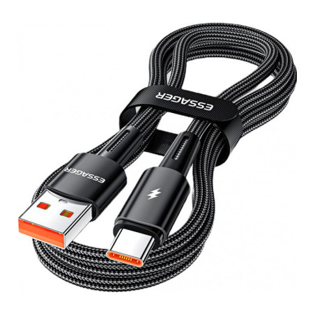 Дата кабель USB 2.0 AM to USB-C 2.0m 120W black Essager (EXC120-CGA01-P)