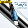 Дата кабель USB 2.0 AM to USB-C 2.0m 120W black Essager (EXC120-CGA01-P)