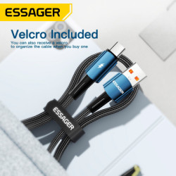 Дата кабель USB 2.0 AM to USB-C 2.0m 120W black Essager (EXC120-CGA01-P)