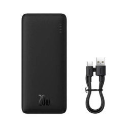 Батарея універсальна Baseus Airpow 30000mAh 20W PD/3.0, QC/3.0, black (PPQD090101)