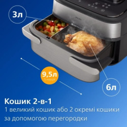Мультипіч Philips Ovi Dual SteamFry (NA565/02)