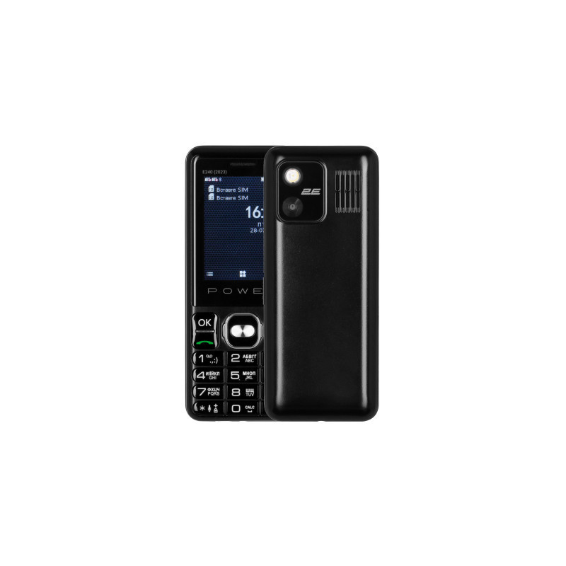 Мобільний телефон 2E E240 2023 Black (688130251068)