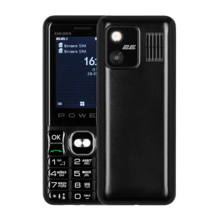 Мобільний телефон 2E E240 2023 Black (688130251068)