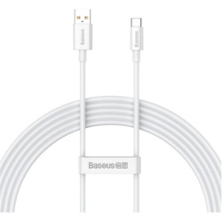 Дата кабель USB 2.0 AM to USB-C 1.5m Superior Fast Charging 100W moon white Baseus (P10320102214-02)