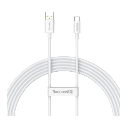 Дата кабель USB 2.0 AM to USB-C 1.5m Superior Fast Charging 100W moon white Baseus (P10320102214-02)