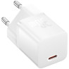 Зарядний пристрій Baseus GaN5 Fast Charger USB-C 30W + Cable 1.0m Type-C 100W white (P10110902213-00)