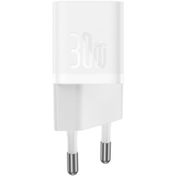 Зарядний пристрій Baseus GaN5 Fast Charger USB-C 30W + Cable 1.0m Type-C 100W white (P10110902213-00)