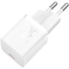 Зарядний пристрій Baseus GaN5 Fast Charger USB-C 30W + Cable 1.0m Type-C 100W white (P10110902213-00)