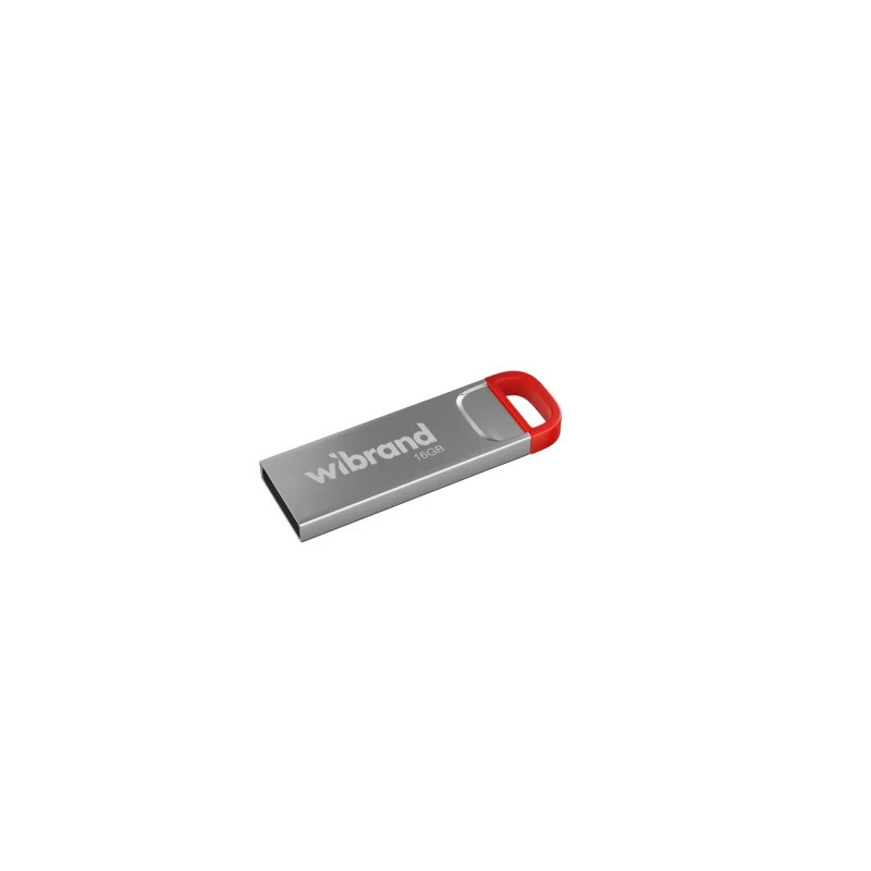 USB флеш накопичувач Wibrand 16GB Falcon Silver-Red USB 2.0 (WI2.0/FA16U7R)