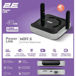 Мобільний Wi-Fi роутер 2E PowerLink MiFi-5 2025 (794300866700)