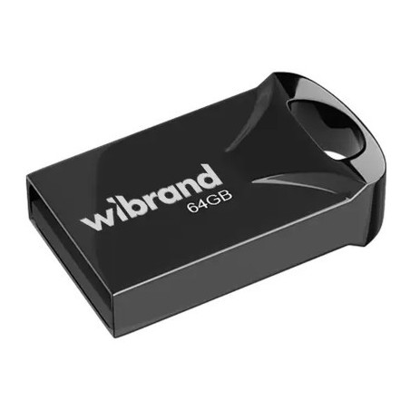 USB флеш накопичувач Wibrand 64GB Hawk Black USB 2.0 (WI2.0/HA64M1B)