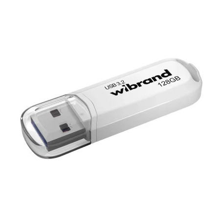 USB флеш накопичувач Wibrand 128GB Marten White USB 3.2 Gen 1 (USB 3.0) (WI3.2/MA128P10W)