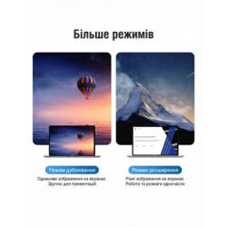 Перехідник HDMI M to VGA F 1080P 60Hz 3,5mm Audio Vention (AIDB0)