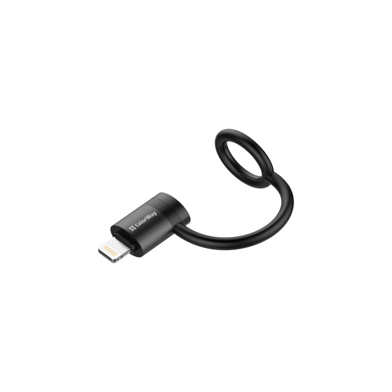 Перехідник USB-C F to Lightning M black ColorWay (CW-AD-LC)