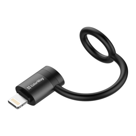 Перехідник USB-C F to Lightning M black ColorWay (CW-AD-LC)