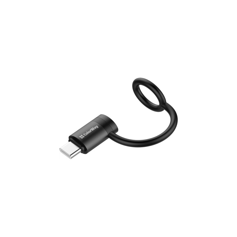 Перехідник Lightning F to USB-C M black ColorWay (CW-AD-CL2)