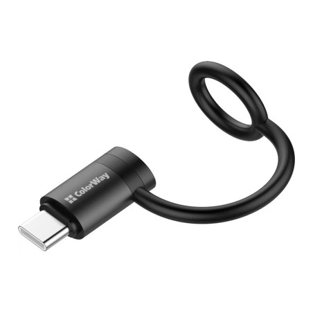 Перехідник Lightning F to USB-C M black ColorWay (CW-AD-CL2)