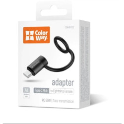 Перехідник Lightning F to USB-C M black ColorWay (CW-AD-CL2)