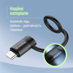 Перехідник Lightning F to USB-C M black ColorWay (CW-AD-CL2)