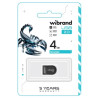 USB флеш накопичувач Wibrand 4GB Scorpio Black USB 2.0 (WI2.0/SC4M3B)