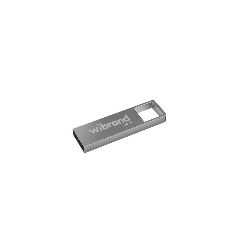 USB флеш накопичувач Wibrand 64GB Shark Silver USB 2.0 (WI2.0/SH64U4S)
