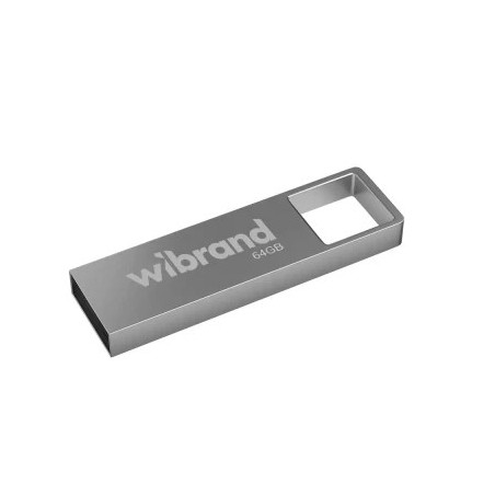USB флеш накопичувач Wibrand 64GB Shark Silver USB 2.0 (WI2.0/SH64U4S)