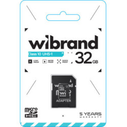 Карта пам'яті Wibrand 32GB microSD class 10 UHS-I (WICDHU1/32GB-A)